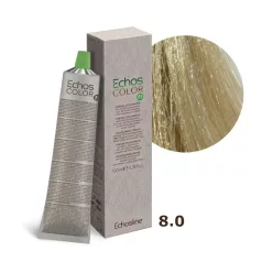    Echosline Echos Color PPD és rezorcin mentes vegán hajfesték 100ml 8.0 világos szőke