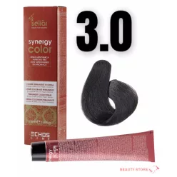   Echosline Seliár Synergy Color ammóniamentes hajfesték 100ml 3.0 sötét gesztenye