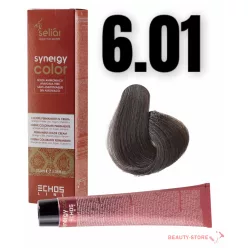   Echosline Seliár Synergy Color ammóniamentes hajfesték 100ml 6.01 sötét szőke természetes hamu