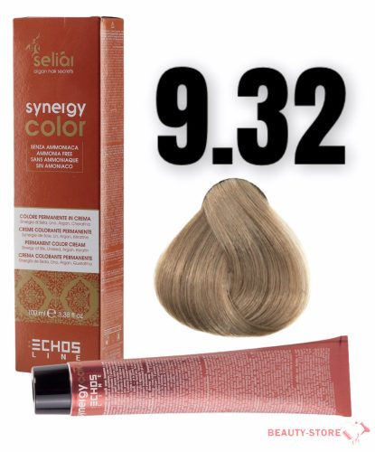 Echosline Seliár Synergy Color ammóniamentes hajfesték 100ml 9.32 nagyon világos bézs szőke