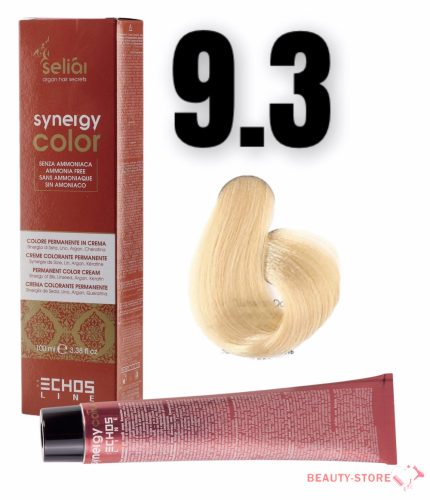  Echosline Seliár Synergy Color ammóniamentes hajfesték 100ml 9.3 nagyon világos szőke arany