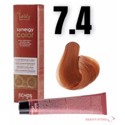    Echosline Seliár Synergy Color ammóniamentes hajfesték 100ml 7.4 szőke réz