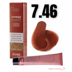    Echosline Seliár Synergy Color ammóniamentes hajfesték 100ml 7.46 szőke réz vörös