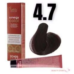    Echosline Seliár Synergy Color ammóniamentes hajfesték 100ml 4.7 gesztenye barna