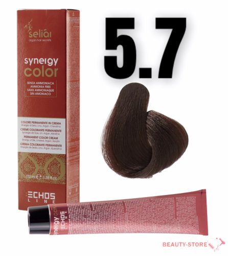  Echosline Seliár Synergy Color ammóniamentes hajfesték 100ml 5.7 világos gesztenye barna