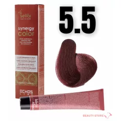    Echosline Seliár Synergy Color ammóniamentes hajfesték 100ml 5.5 világos gesztenye mahagóni