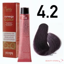    Echosline Seliár Synergy Color ammóniamentes hajfesték 100ml 4.2 gesztenye viola