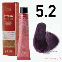    Echosline Seliár Synergy Color ammóniamentes hajfesték 100ml 5.2 világos gesztenye viola