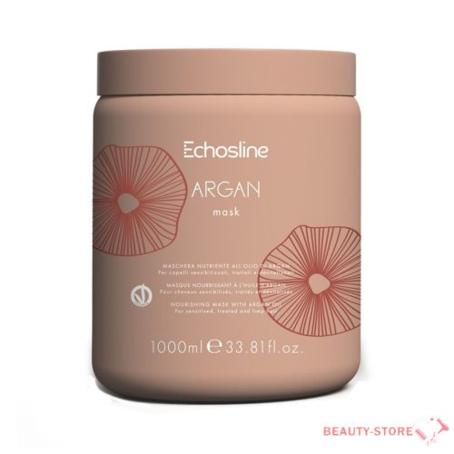 Echosline Argan hajmaszk 1000ml sérült, vegyileg kezelt hajra