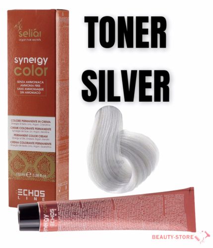  Echosline Seliár Synergy Color ammóniamentes hajfesték 100ml toner ezüst