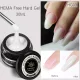 BORN PRETTY PRO Hard Gel építőzselé 30 ml - HG03 - White Glitter