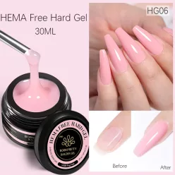   BORN PRETTY PRO Hard Gel építőzselé 30 ml - HG06 - Fog Pink