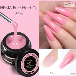   BORN PRETTY PRO Hard Gel építőzselé 30 ml - HG11 - Pink Flutter