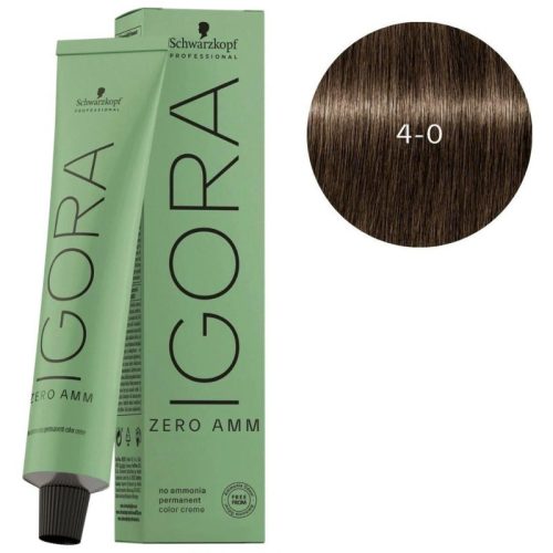 Igora Zero amm 4-0 natural medium brown hajfesték 60ML