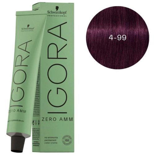 Igora Zero amm 4-99 medium violet brown extra hajfesték 60ML
