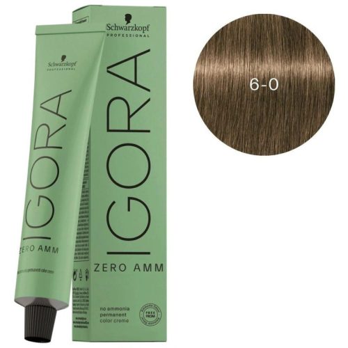 Igora Zero amm 6-0 natural dark blond hajfesték 60ML