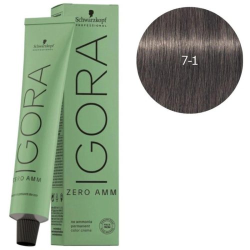 Igora Zero amm 7-1 medium ash blonde Schwarzkopf 60M