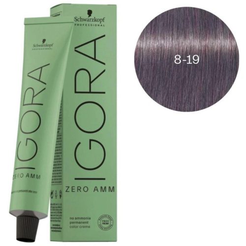 Igora Zero amm 8-19 light blond ash purple hajfesték 60ML