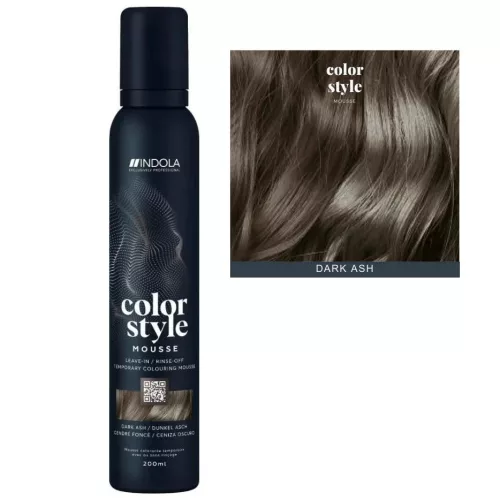 Indola Color Style Mousse 200ml - Dark Ash