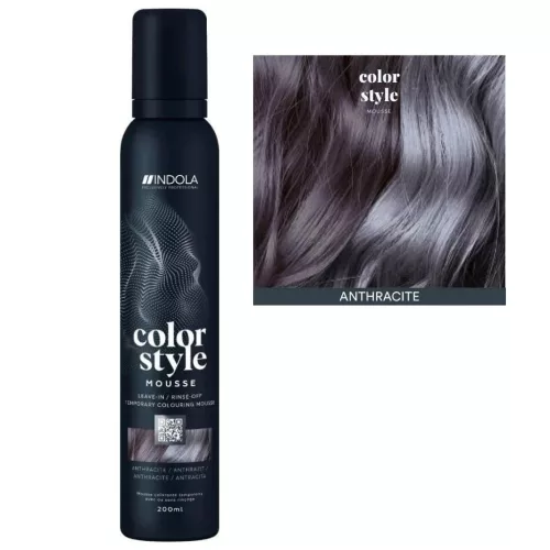 Indola Color Style Mousse 200ml - Anthracite