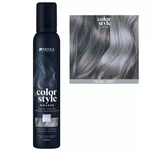 Indola Color Style Mousse 200ml - Pearl Grey