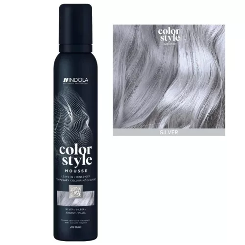 Indola Color Style Mousse 200ml - Silver