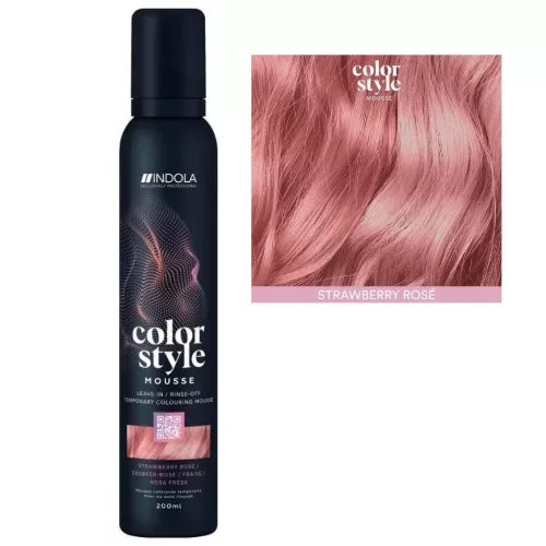 Indola Color Style Mousse 200ml strawberry rose