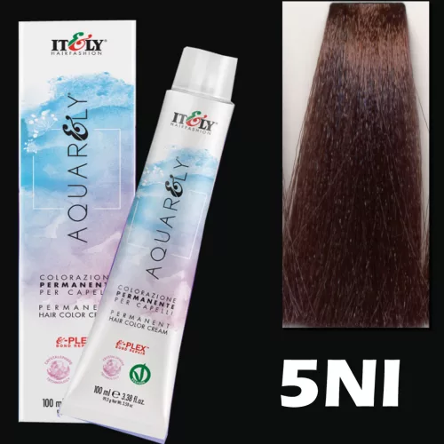 Itely AQUARELY E-PLEX 5NI 5.00 hajfesték 100ml intenzív natúr világosbarna