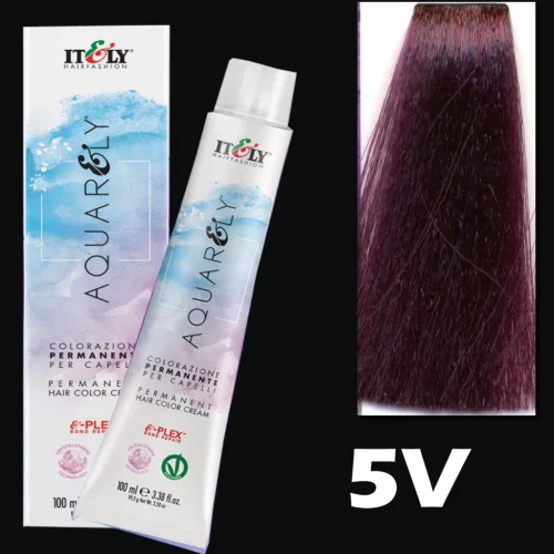 Itely AQUARELY E-PLEX 5V 5.6 hajfesték 100ml lila világosbarna