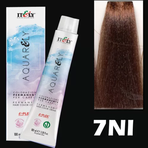 Itely AQUARELY E-PLEX 7NI 7.00 hajfesték 100ml intenzív natúr középszőke