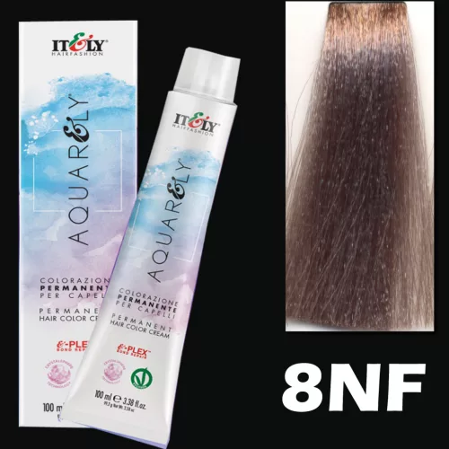 Itely AQUARELY E-PLEX 8NF 8.01 100ml hajfesték 100ml hideg natúr világos szőke