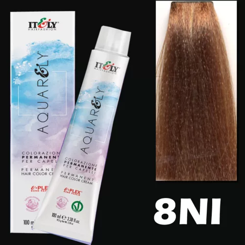 Itely AQUARELY E-PLEX 8NI 8.00 hajfesték 100ml természetes világos szőke