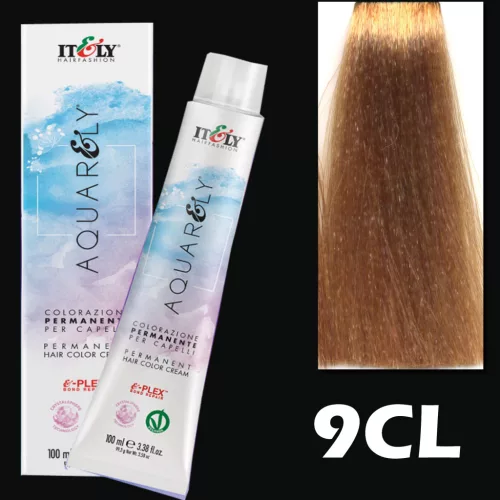 Itely AQUARELY E-PLEX 9CL 9.03 100ml hajfesték 100ml meleg natúr nagyon világos szőke