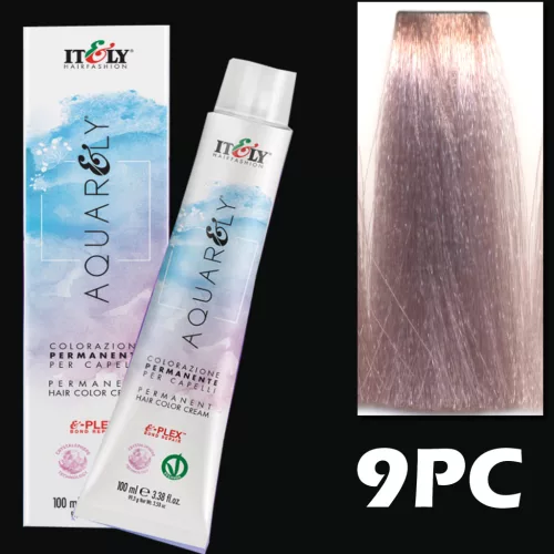 Itely AQUARELY E-PLEX 9PC 9.81 100ml gyöngyház-hamvas nagyon világos szőke festék