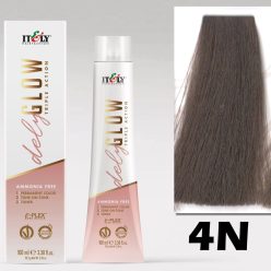   Itely DELYGLOW 4N (4.0) 100ml középbarna hajfesték ammónia, ppd, rezorcin mentes