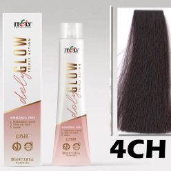   Itely DELYGLOW 4CH (4.73) 100ml csokoládé középbarna hajfesték ammónia, ppd, rezorcin mentes