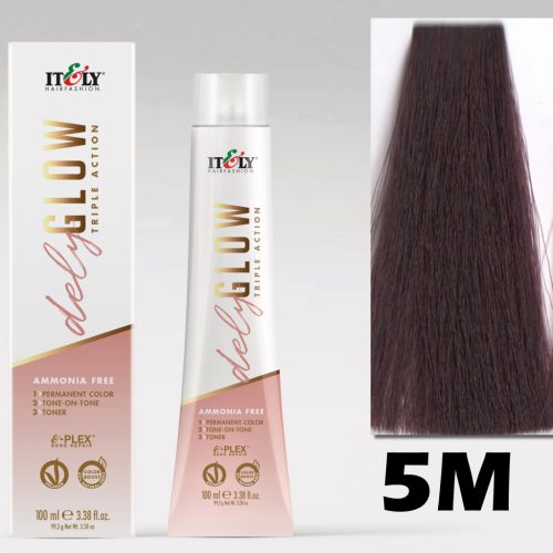 Itely DELYGLOW 5M (5.56) 100ml mahagóni világosbarna ammónia, ppd, rezorcin mentes