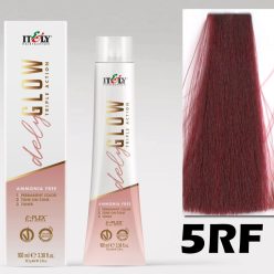   Itely DELYGLOW 5RF (5.5) 100ml tűzvörös világosbarna hajfesték ammónia, ppd, rezorcin mentes