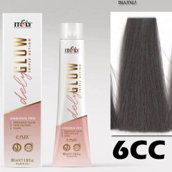   Itely DELYGLOW 6CC (6.11) 100ml intenzív hamvas sötétszőke ammónia, ppd, rezorcin mentes