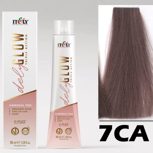 Itely DELYGLOW 7CA (7.73) 100ml Karamell Középszőke Ammónia, ppd, rezorcin mentes