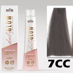   Itely DELYGLOW 7CC (7.11) 100ml intenzív hamvas középszőke hajfesték ammónia, ppd, rezorcin mentes