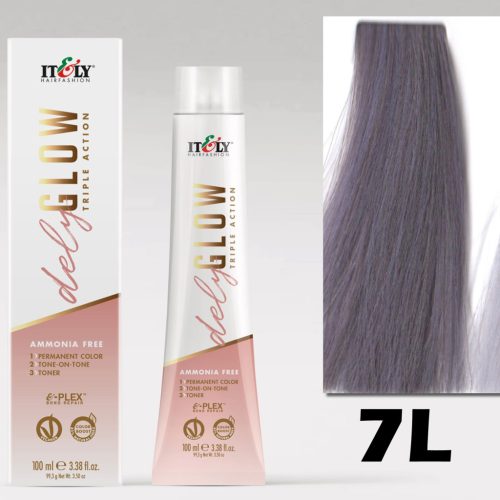 Itely DELYGLOW 7L (7.86) 100ml levendulaszínű középszőke ammónia, ppd, rezorcin mentes