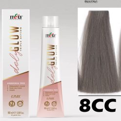   Itely DELYGLOW 8CC (8.11) 100ml intenzív hamvas világos szőke hajfesték ammónia, ppd, rezorcin mentes