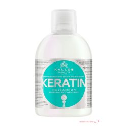   KALLOS KJMN KERATIN HAJSAMPON KERATINNAL ÉS TEJPROTEINNEL SZÁRAZ, TÖREDEZETT ÉS KÉMIAILAG KEZELT HAJRA 1000ml