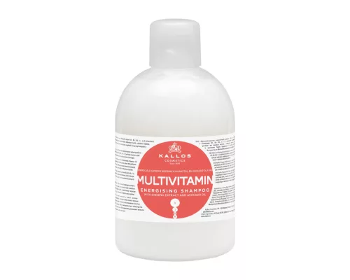  KALLOS KJMN MULTIVITAMIN ENERGIZÁLÓ SAMPON GINZENG KIVONATTAL ÉS AVOKÁDÓ OLAJJAL 1000ml
