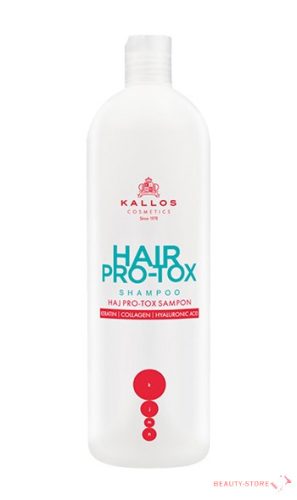 KALLOS KJMN HAJ PRO-TOX SAMPON KERATINNAL, KOLLAGÉNNEL ÉS HIALURONSAVVAL 1000ml