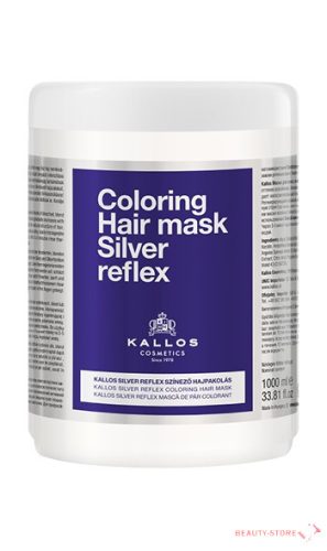 KALLOS SILVER REFLEX SZÍNEZŐ HAJPAKOLÁS 1000ml