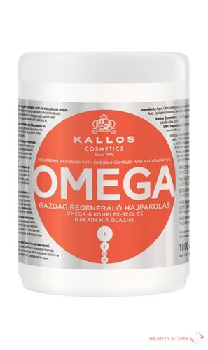 KALLOS KJMN OMEGA GAZDAG REGENERÁLÓ HAJPAKOLÁS 1000ml