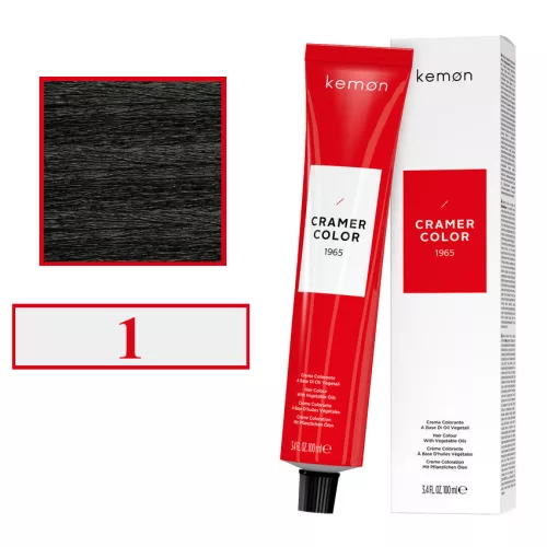 Kemon Cramer Color hajfesték 100ml 1 fekete