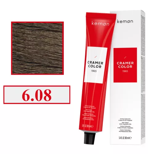 Kemon Cramer Color hajfesték 100ml 6.08